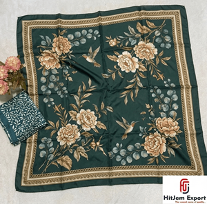 Luxury Satin <b>Scarf</b> Fabric Custom Printed Design OEM ODM Manufacturer With Private Label For Fashion Branding Promotion - Product Image 1