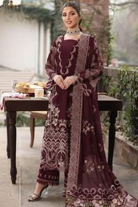 Women Traditional Embroidered <b>Kurta</b> Floor-Length Loose Fit <b>Silk</b> Black Floral Print Casual Wear India Pakistan Style All Seasons - Product Image 2