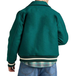 Veste universitaire unisexe de haute qualité, coupe-vent, respirante, décontractée, hiver, brodée, fermeture à boutons, vente en gros - Product Image 6