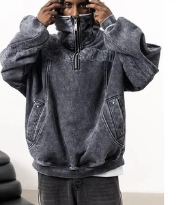 Sweat à capuche pour homme Inland Industries, tissu polaire, mélange polyester/coton, coupe régulière, manches longues, respirant, séchage rapide, hiver - Product Image 3