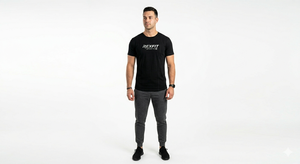 T-shirts thermiques pour hommes en gros avec impression personnalisée, T-shirt à manches longues en coton naturel, T-shirts élégants à col rond pour hommes - Product Image 5