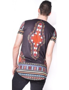Chemise d'été décontractée pour homme, sans col, à double boutonnage, à manches courtes, imprimée par sublimation, respirante, séchage rapide, 100% coton - Product Image 6