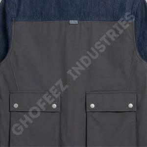 Chaqueta Vaquera de Doble Tono de Alta Calidad para Hombre y Mujer, Estilo Vintage Lavado, Ropa Urbana de Algodón, Bordado Personalizado, Fabricante y Proveedor OEM - Product Image 5