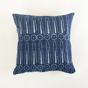 High Quality Soft Cotton Indigo <b>Cushion</b> <b>Cases</b> Hand Block Printed for Home & Hotel Use Comfortable Bed Sofa <b>Cushion</b> Covers - Product Image 1