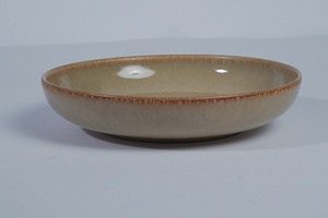 Plato de Cerámica Ecológico Color Celadón Beige, Plato Redondo para Servir, para Restaurante o Comedor en Casa - Product Image 2