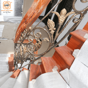 KHP Garde-corps décoratifs en fer forgé pour escaliers intérieurs et balcons – Systèmes de rampes au design moderne, installation DIY, fabriqués au Vietnam - Product Image 4