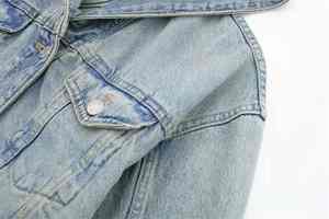 Hauts en jean pour femmes de haute qualité, à manches longues, coupe courte, avec capuche, style streetwear, nouvelle mode. - Product Image 6