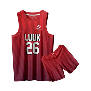 Nouvel ensemble maillot et short de basketball respirant à col rond 2026 pour les matchs d'équipe et l'entraînement sportif - Product Image 1