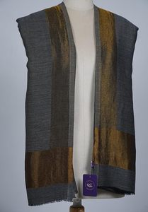 Estola Reversible de Lana Fina de Cachemira para Mujer con Borde Zari, Suave y Ligera, Chal de Diseño en Diferentes Colores, Moda de Lujo - Product Image 5