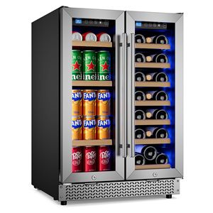 Frigorifero per Vini e Bevande da Incasso a Doppia Zona di Temperatura da 24 Pollici per Conservare le Tue Collezioni - Product Image 2