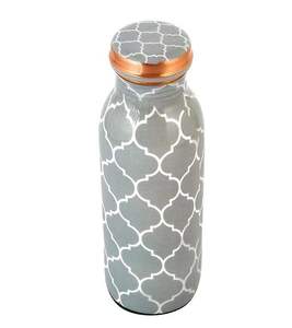 Botella de Agua de Cobre Puro de Color Gris con Diseño Blanco, Muy Atractiva, para Regalos Empresariales, Compre Directamente del Proveedor - Product Image 2