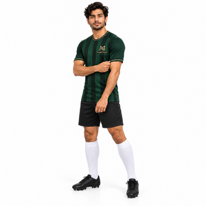 Camiseta de Fútbol de Manga Corta de Spandex/Poliéster al por Mayor, Último Modelo, Talla Grande, Secado Rápido, Sublimada, Anti-UV, Logotipo Personalizado, Servicio OEM - Product Image 3