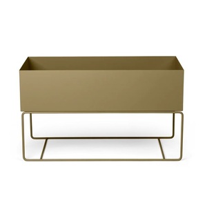Jardinière Moderne Classique Polyvalente en Fer Thermolaqué Haute Tendance, Durable, pour Intérieur et Extérieur, avec Support - Product Image 3