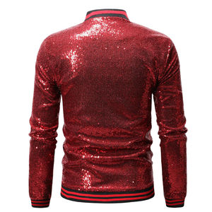 Winter Warm Canvas <b>Sequin</b> <b>Jacket</b> for <b>Men</b> Comfortable Lightweight Breathable Front Logo Customizable Outdoor Activities - Product Image 2