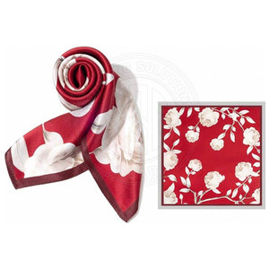 Pañuelo de seda con diseño cuadrado estampado para ocasiones informales, oficina, viajes y accesorios de moda para el día a día. - Product Image 2