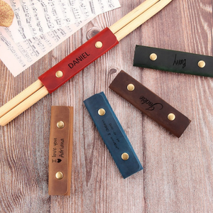 Estuche de Cuero Personalizado para Baquetas, Porta Baquetas Grabado, Regalo para Músicos - Product Image 6