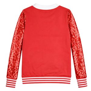 Delta Sigma Theta <b>Red</b> <b>Sequin</b> Cardigan for Women Comfortable Fit Premium Fabric Greek Sorority Apparel Casual Wear - Product Image 5
