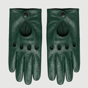 Guantes de Conducción de Cuero Personalizados para Hombre, Fabricados por el Fabricante OEM, Guantes Profesionales para Carreras de Autos, Guantes Premium para Carreras de Autos - Product Image 3