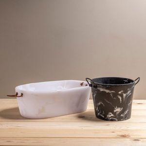 Seau à glace en résine moderne fait à la main, récipient de refroidissement pour boissons, pour vin, champagne, bière, bac de stockage de glace pour bar à domicile - Product Image 4