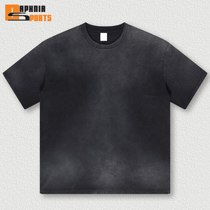 Vintage Acid Washed Oversized T-Shirt Custom Logo DTG DTF Print t shirt Men's Heavyweight 100% Cotton Blank Streetwear <b>Tshirt</b> - Product Image 1