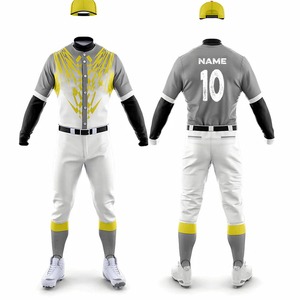 Wholesale Custom Baseball Uniforms Full Sublimation Quick Dry Breathable <b>Compression</b> Team Jerseys with Custom Logo Design - Product Image 5