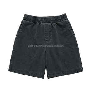 Pantalones cortos informales de verano para hombre, cómodos, venta al por mayor, nuevo diseño, High Street Vintage Gsm 400 Weat Acid Cotton Washed Men Shorts - Product Image 1