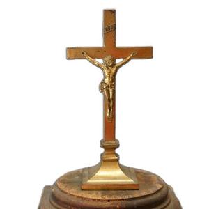 Crucifijo de Diseño Sencillo con Acabado Plateado, Bendición del Obispo, Color Personalizado, Decorativo para Navidad, Iglesia Católica Cristiana - Product Image 4