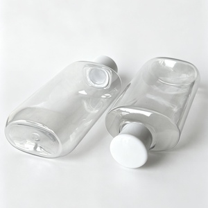 Bouteille en plastique PET vide de 200 ml et 300 ml pour cosmétiques, liquides, avec bouchon à vis personnalisé pour <span class=keywords><strong>lotion</strong></span> de soin et huile essentielle - Product Image 3