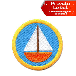 Badges de fabrication sous marque blanche, patchs brodés personnalisés en gros, accessoires d'uniforme sur mesure, badges personnalisés, usine OEM - Product Image 1