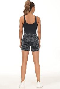 Ropa de Verano para Mujer, Shorts Deportivos de Cintura Alta con Logotipo Personalizado, Elásticos, de Secado Rápido, de Spandex/Poliéster - Product Image 4