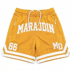 Men's Red Mesh Basketball <b>Shorts</b> <b>Zipper</b> Pocket Custom Sports Gym Running <b>Shorts</b> Wholesale - Product Image 3