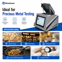 Analizador de Oro XRF Riselaser, Máquina de Prueba de Metales Preciosos para Comprobar la Pureza de Oro, Plata y Platino en Joyería