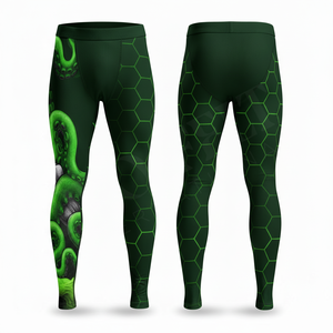 Leggings de compression ajustés pour hommes, imprimés sur mesure, respirants et confortables pour la course et le fitness - Product Image 2