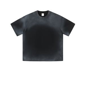 Camiseta Oversize de Algodón Pesado 100% con Lavado Ácido, Corte Relajado y Estampado de Logo, Estilo Urbano para Hombre - Product Image 2