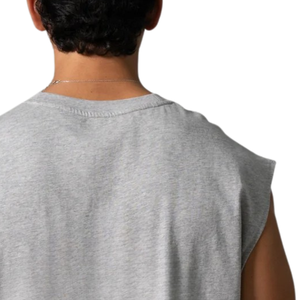 Camiseta sin mangas para hombre, color gris claro, mezcla de algodón suave, para gimnasio, entrenamiento, informal, verano, fitness, ejercicio - Product Image 6