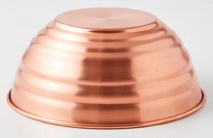 Bol mélangeur rond en cuivre, bol à fruits en cuivre poli, design tendance, idéal pour l'hôtellerie et la cuisine. - Product Image 3