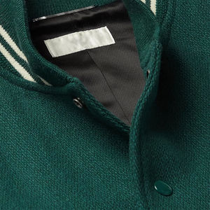 Fabricant OEM, veste bomber de baseball en cuir pour homme, broderie chenille de haute qualité, manches en cuir, personnalisable, veste d'hiver pour homme - Product Image 4