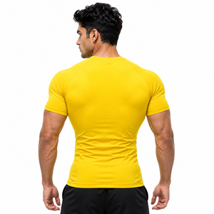 <b>Men</b> <b>Compression</b> T-<b>Shirt</b> Quick Dry Athletic Gym <b>Shirt</b> | Muscle Fit Workout Training Tee | Stretch Running Fitness Sportswear Tee - Product Image 4