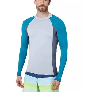 Custom Men's <b>Heat</b>-Transfer Printed Breathable Full Spandex/Polyester Compression Rash Guards Anti-Bacterial Anti-UV Quick Dry - Product Image 4