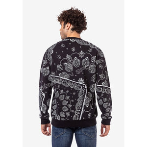 Nueva Sudadera con Capucha Personalizada 100% Algodón OEM, Forro Polar de Invierno, Talla Grande, Transpirable, de Secado Rápido, para Hombre, con Cuello Redondo y Diseño Paisley - Product Image 5