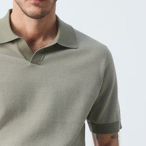 Chemise Polo en Coton pour Homme, Col Rabattu, Design de Logo Personnalisable, Couleur Unie, Style Raffiné, Collection 2026, Prix Usine, pour Tenue Décontractée - Product Image 4