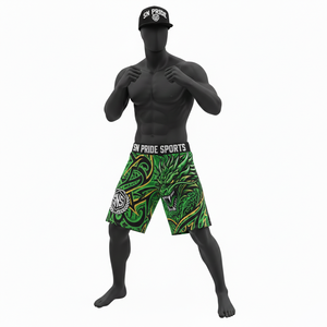 Pantalones Cortos de MMA y Karate de Doble Capa de Alta Calidad, Logotipos Personalizados, Diseños OEM, Transpirables, de Secado Rápido, Poliéster y Elastano, Unisex - Product Image 3