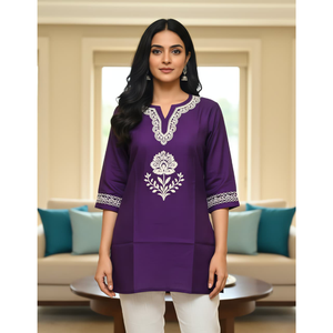 Haut court pour femme, style romain, Zekad Butti, avec broderie devant et dos, pour les occasions spéciales, les mariages, toutes saisons, tailles M-XXXL, couleurs disponibles - Product Image 6