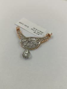 Pendentif Tanmania certifié IGI, diamant de laboratoire de luxe de qualité supérieure, élégant or rose et or blanc, bijoux de haute qualité, vente en gros OEM - Product Image 6