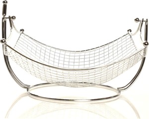 Hot Selling Modern Metal <b>Wire</b> Fruit Basket With Banana Holder Hanging Storage Bowl For Kitchen Use - Product Image 4