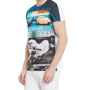T-shirt en jersey imprimé pour homme de qualité supérieure, commande en gros OEM - Product Image 2