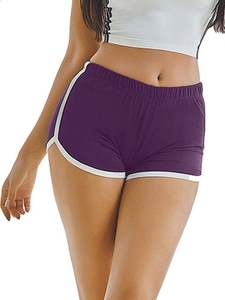 Shorts Deportivos VORNEX INDUSTRY para Mujer, Talla Grande, Cintura Media, Transpirables, de Secado Rápido, Tela de Poliéster/Algodón, Cierre con Cordón - Product Image 6