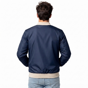 2024 New Custom Design High Quality Winter High Street Stand Collar Bomber Jackets for Men Best Low Price With OEM ODM - Product Image 3
