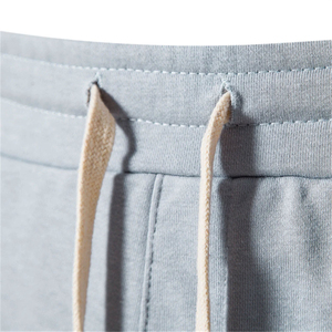 Casual Mens Shorts with Relaxed Tailoring <b>Drawstring</b> Waist Cotton Made Casual Shorts for a Custom Fit - Product Image 6