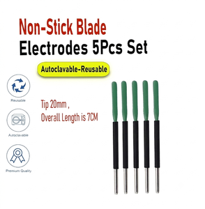 Électrodes chirurgicales réutilisables Ellman Surgitron à lame antiadhésive en acier inoxydable, pointe de 20 mm, autoclavables, longueur de 7 cm - Product Image 5
